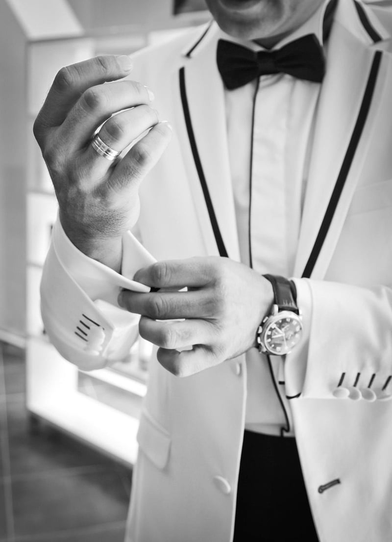 Groom in Vintage Suit